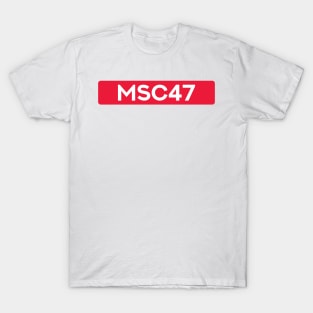 Mick Schumacher 47 - Driver Tag #3 T-Shirt